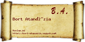Bort Atanázia névjegykártya